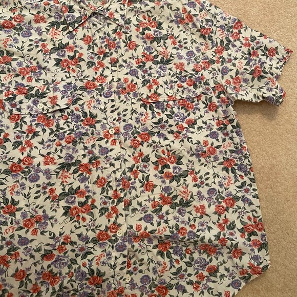 Vintage 90s Floral Shirt - Picture 4 of 9